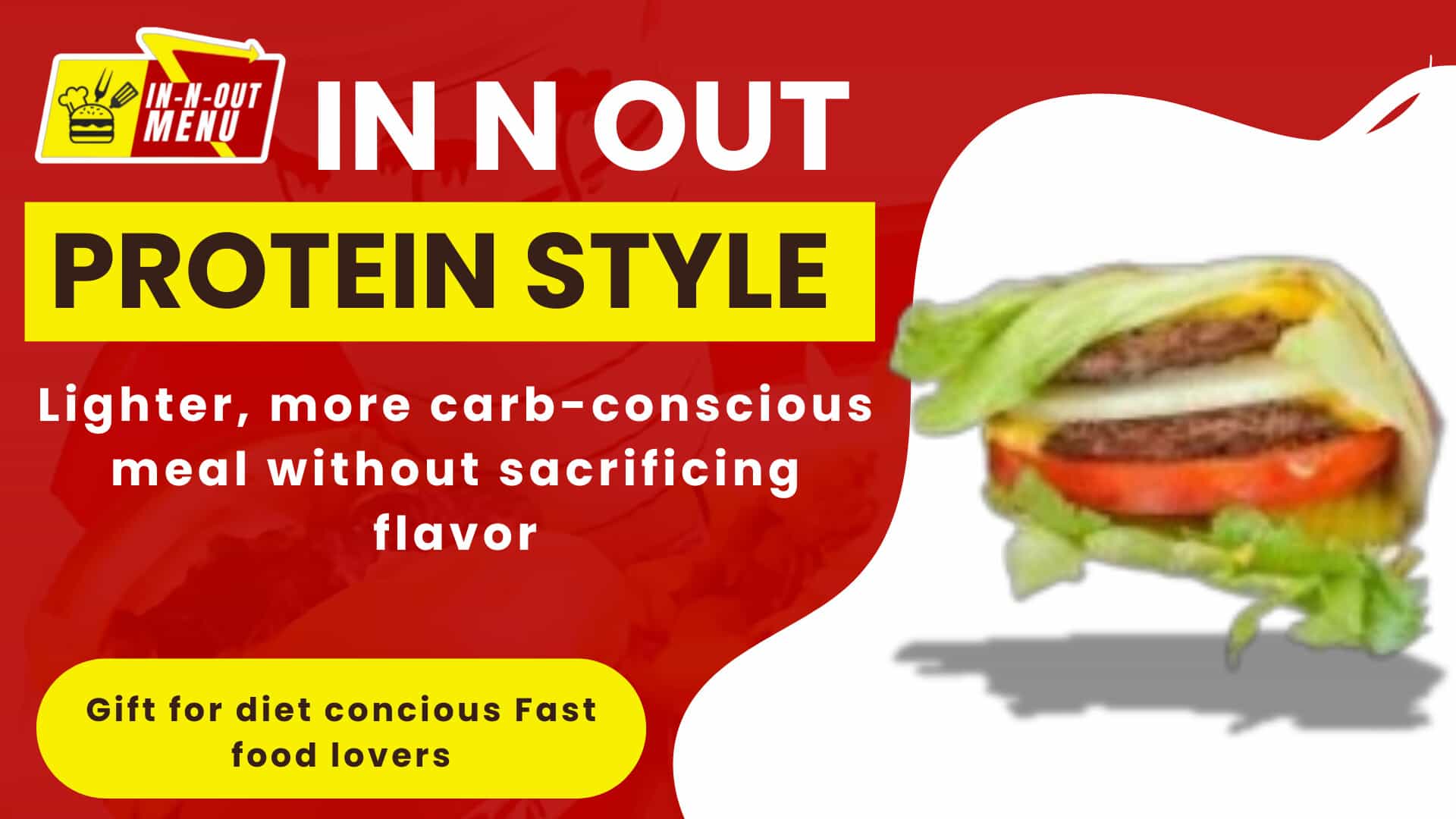 In N Out Protein Style Burger
