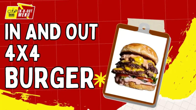in and out 4x4 burger