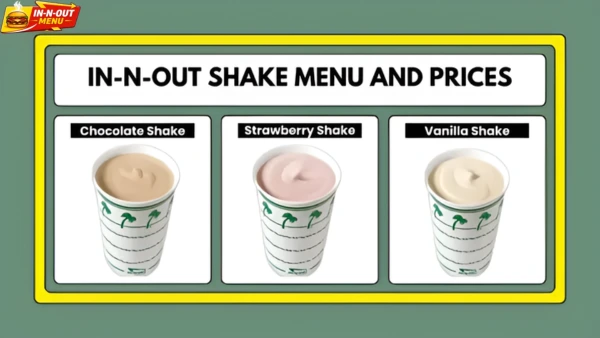 in n out shake menu and prices