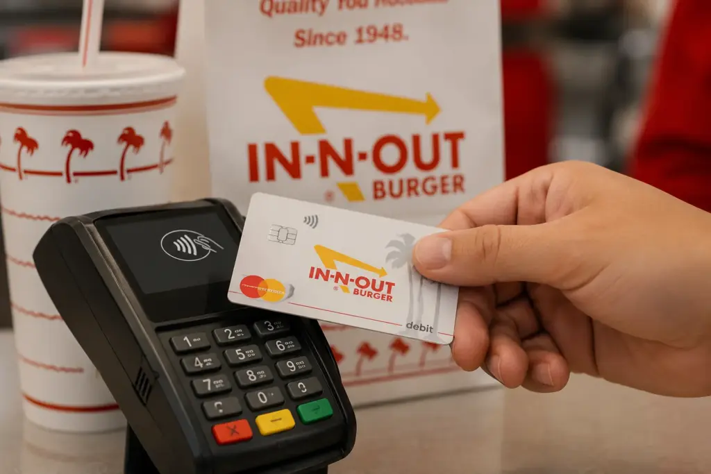 Paying for In-N-Out order