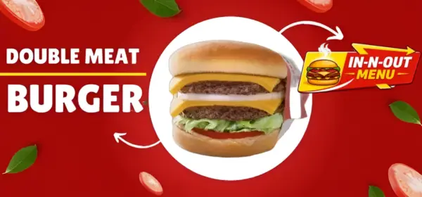 in n out double meat burger